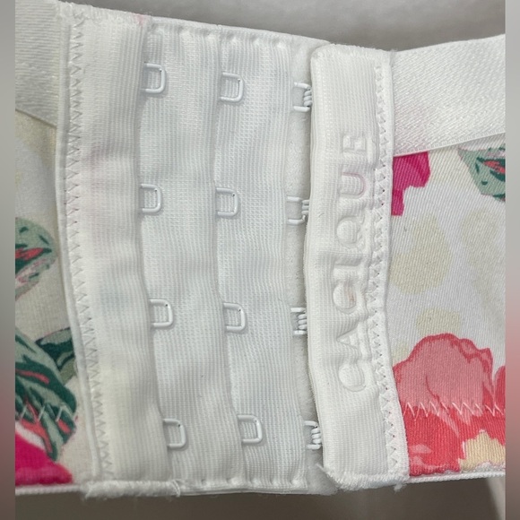 Cacique Smooth Balconette Bra 44D Aussie Floral White - Picture 5 of 10